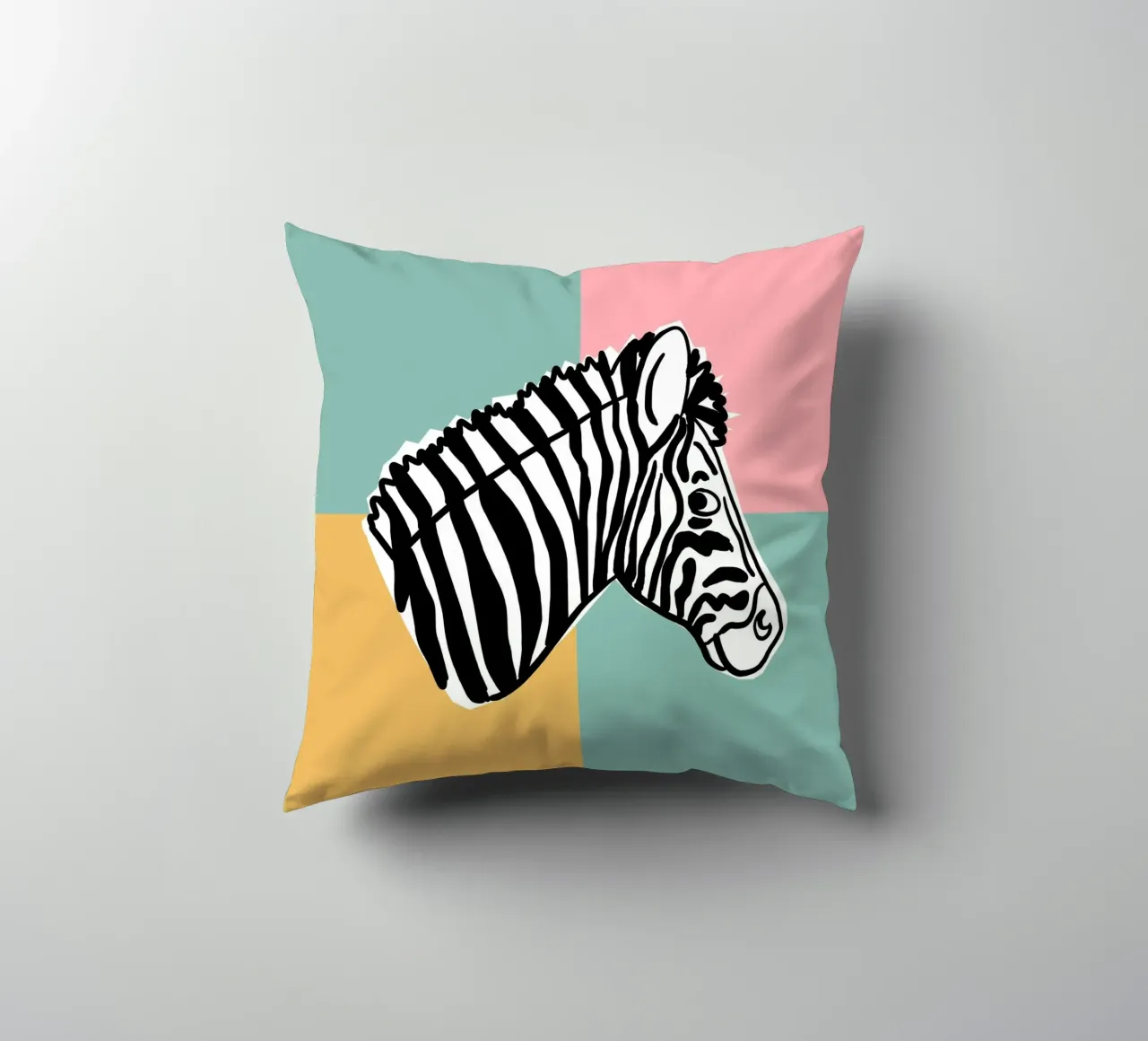 Hakuna Matata Zebra cuscino da Julia Reyelt