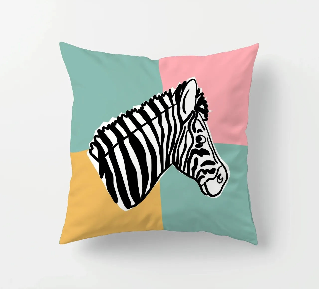 Hakuna Matata Zebra cuscino da Julia Reyelt