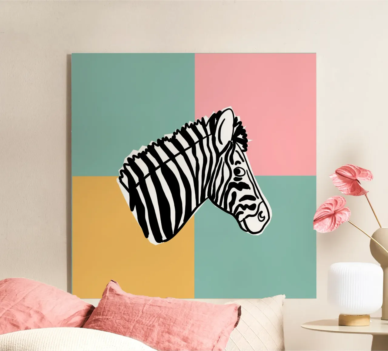 Hakuna Matata Zebra plexiglass da Julia Reyelt