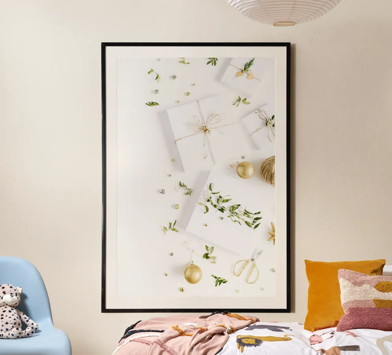 Bagliore invernale poster con telaio in alluminio da StillVibe Home
