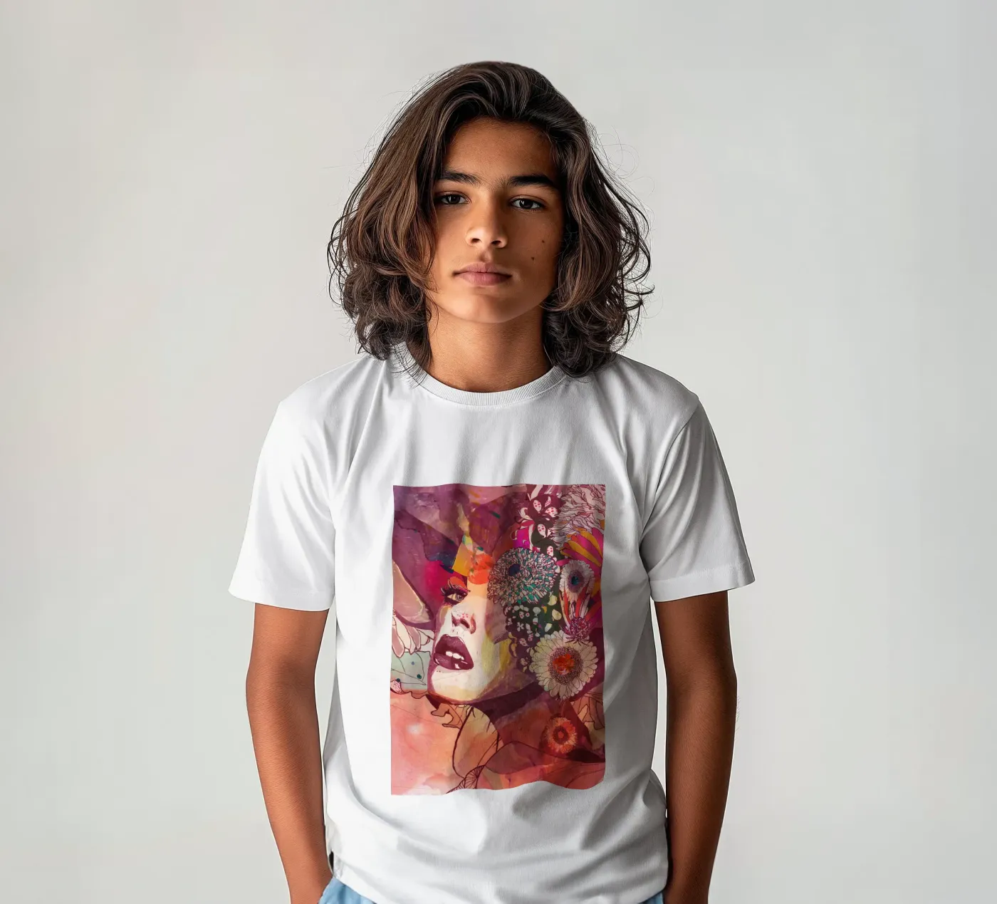 gerbera kinder t-shirt van Giulio Iurissevich