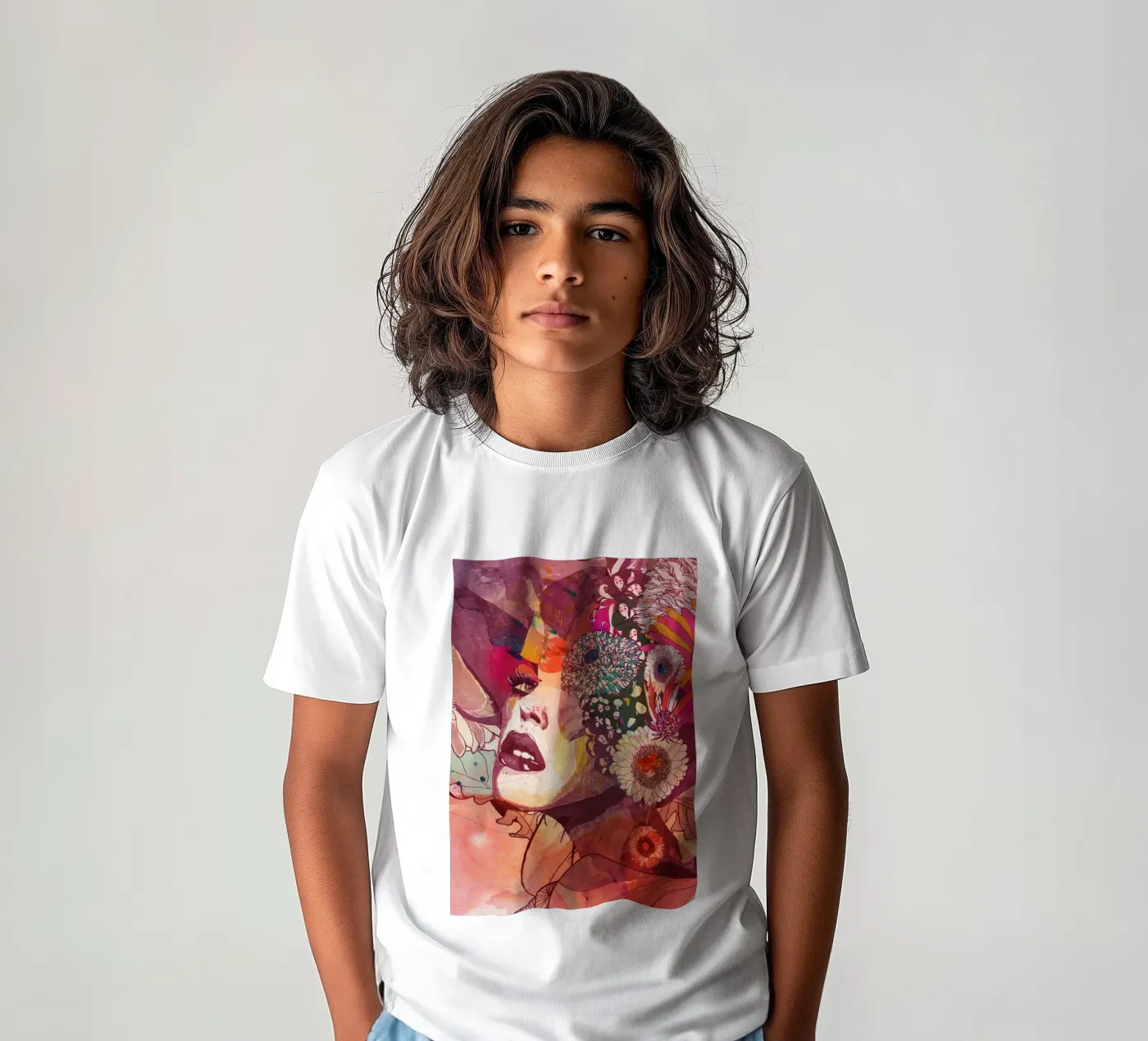 gerbera kinder t-shirt van Giulio Iurissevich