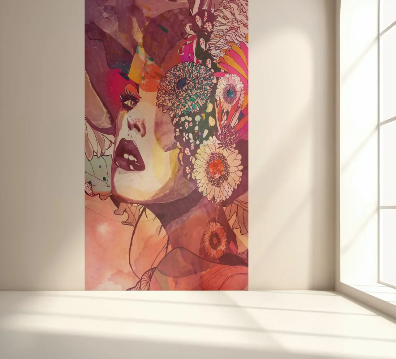 gerbera fotobehang van Giulio Iurissevich