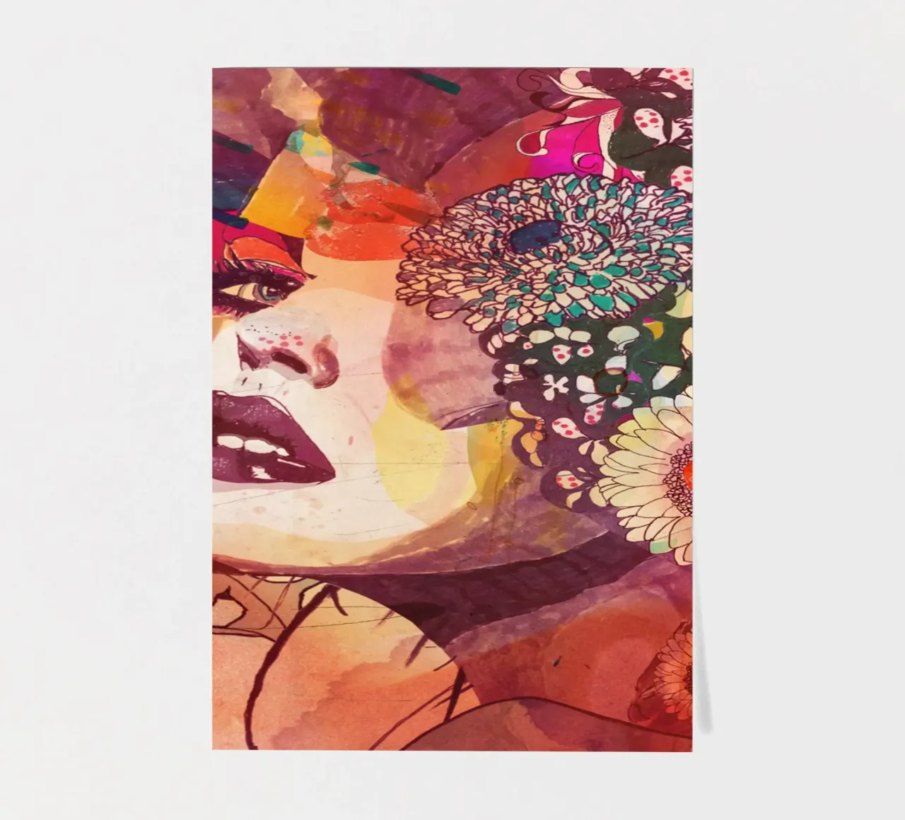 gerbera sticker sheet by Giulio Iurissevich