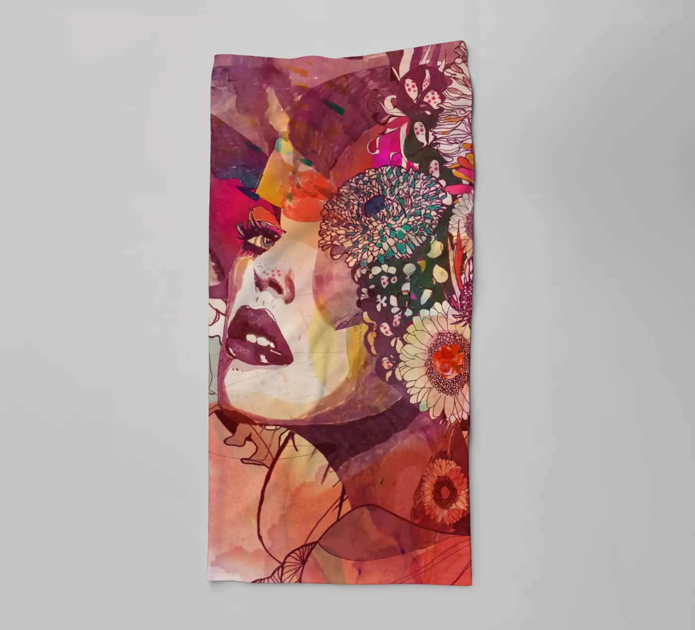 Gerbera Handtuch von Giulio Iurissevich