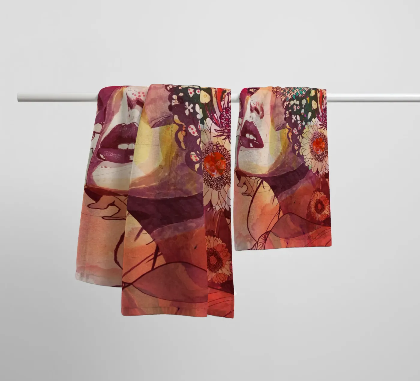 Gerbera Handtuch von Giulio Iurissevich