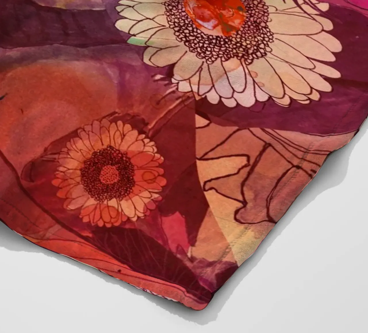 Gerbera Fleecedecke von Giulio Iurissevich