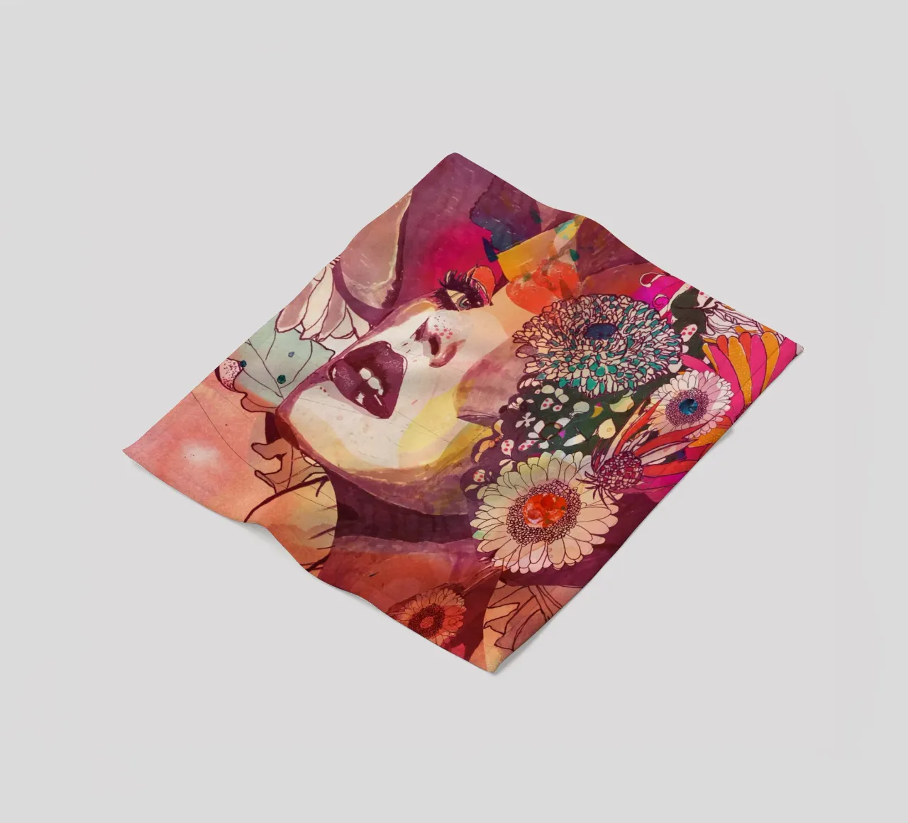 Gerbera Fleecedecke von Giulio Iurissevich