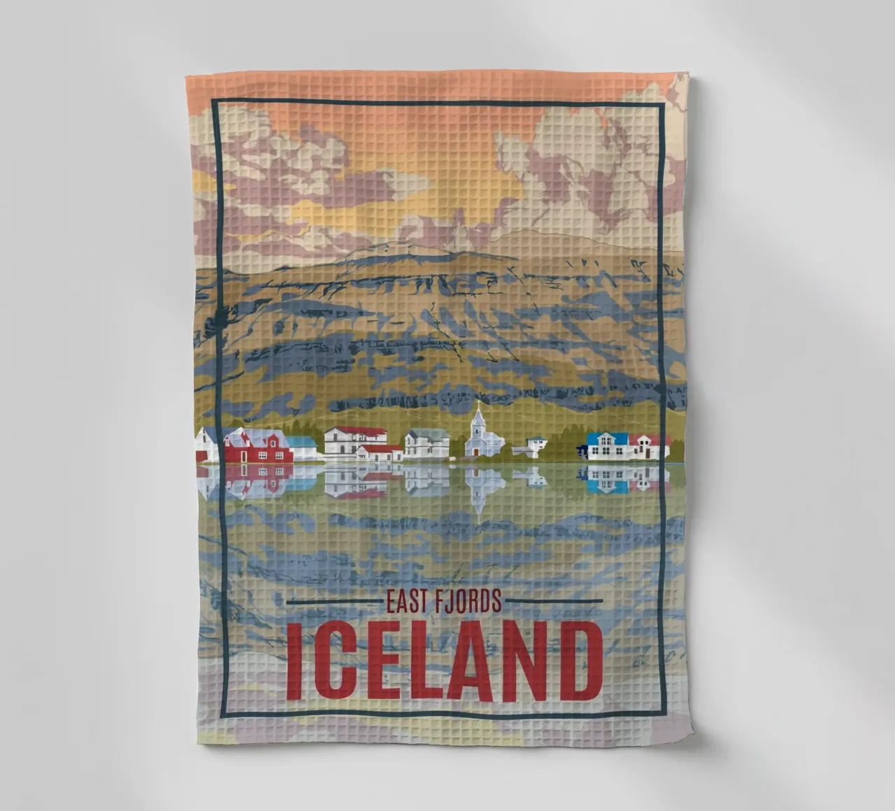 Island Ostfjord Geschirrtuch von hewitt shop