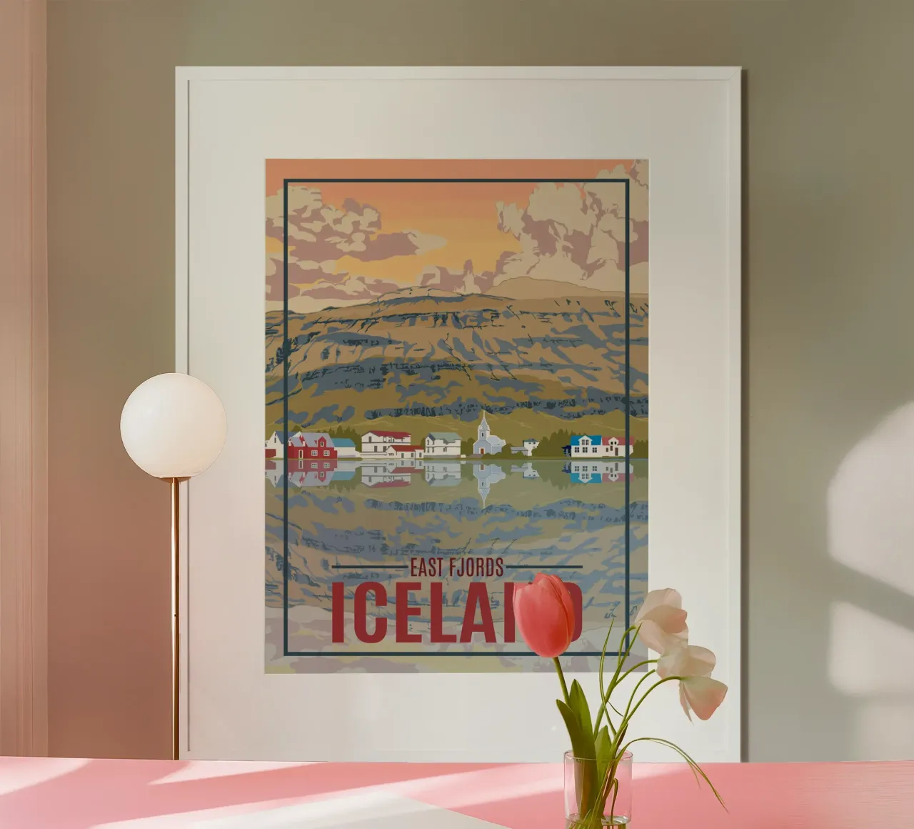 Fiordo orientale dell'Islanda poster da hewitt shop
