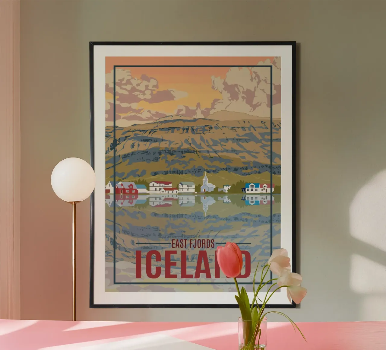 Fiordo orientale dell'Islanda poster da hewitt shop