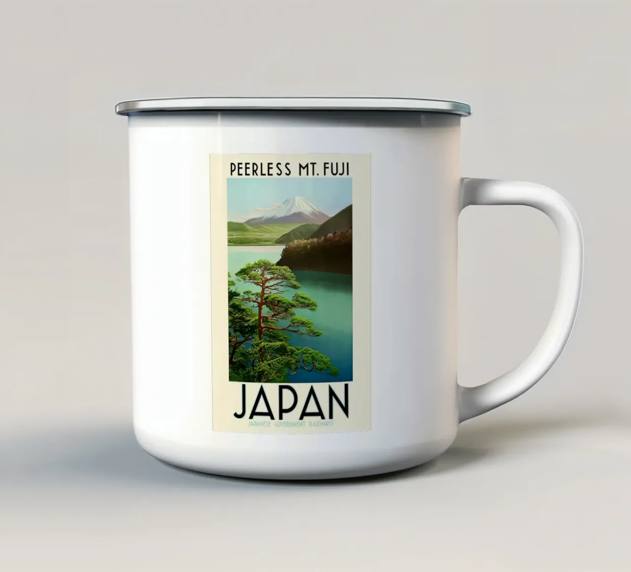 Giappone Asia Monte Fuji tazza in smalto da hewitt shop