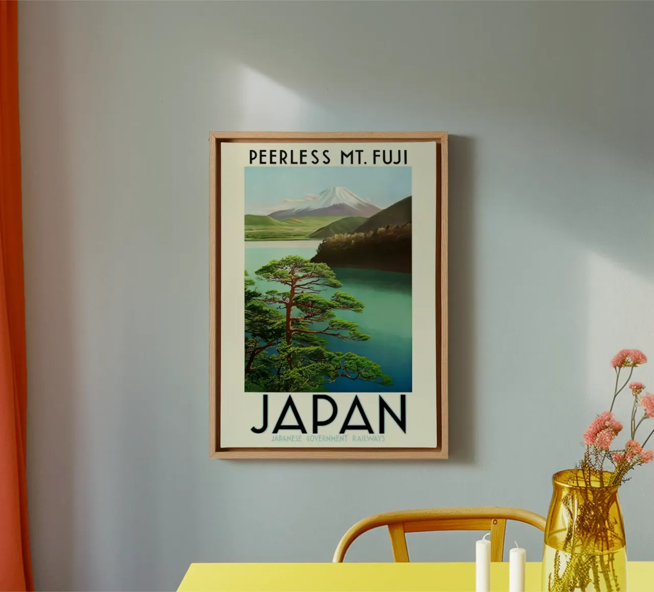 Giappone Asia Monte Fuji tela con Cornice a cassetta da hewitt shop