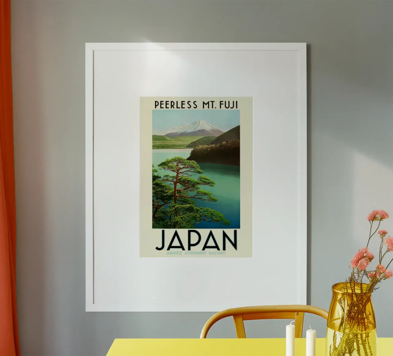 Giappone Asia Monte Fuji poster con telaio in plastica da hewitt shop
