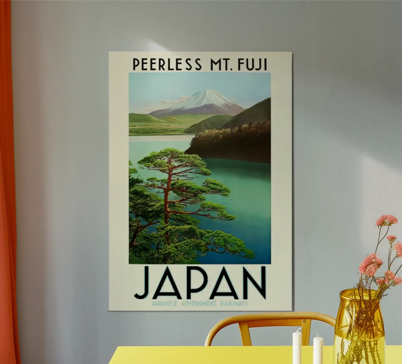 Giappone Asia Monte Fuji poster con telaio in plastica da hewitt shop
