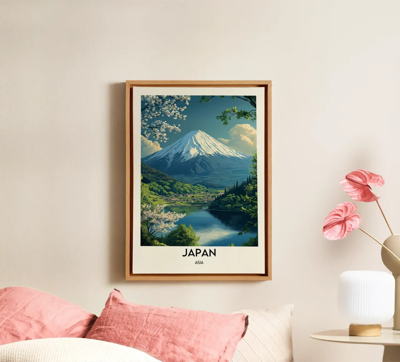Giappone Asia tela con Cornice a cassetta da hewitt shop
