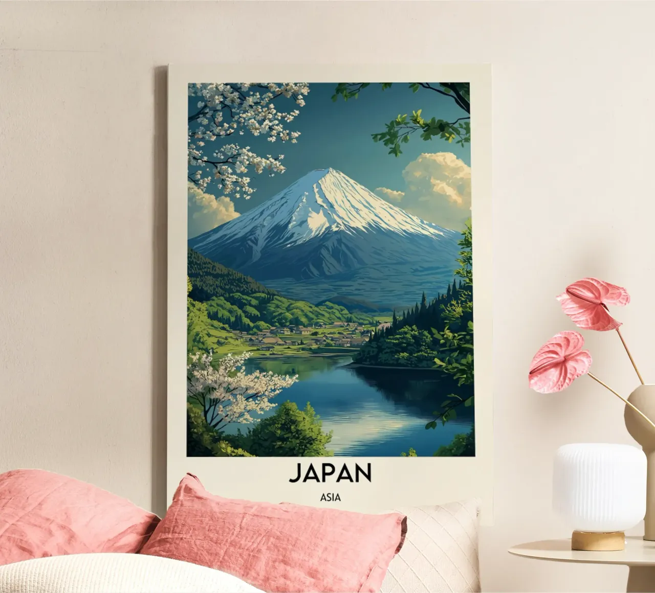 Giappone Asia tela con Cornice a cassetta da hewitt shop