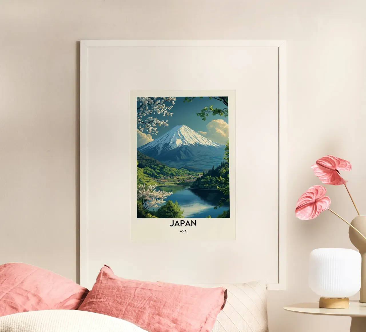 Giappone Asia poster con telaio in alluminio da hewitt shop