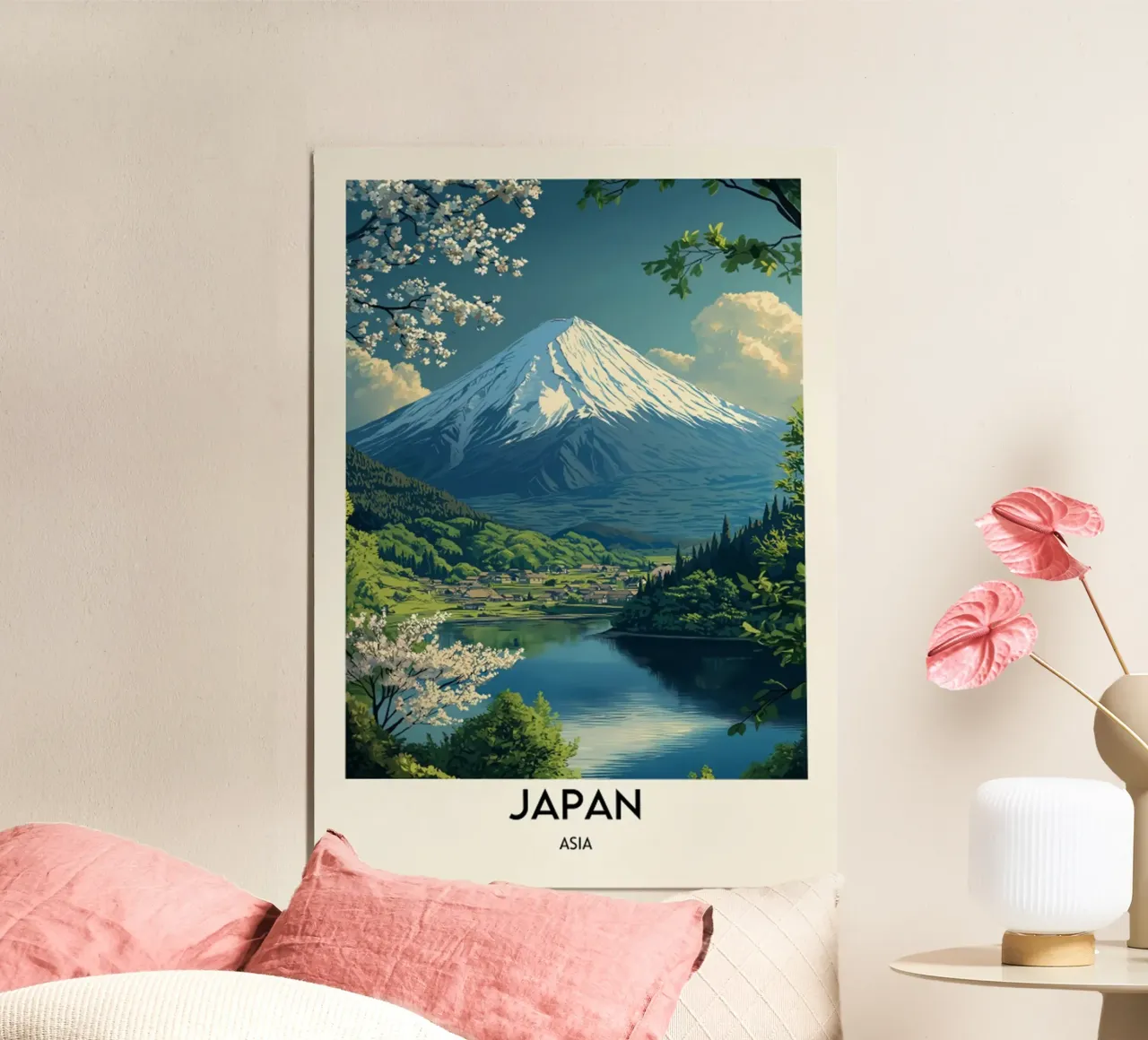 Giappone Asia poster con telaio in alluminio da hewitt shop