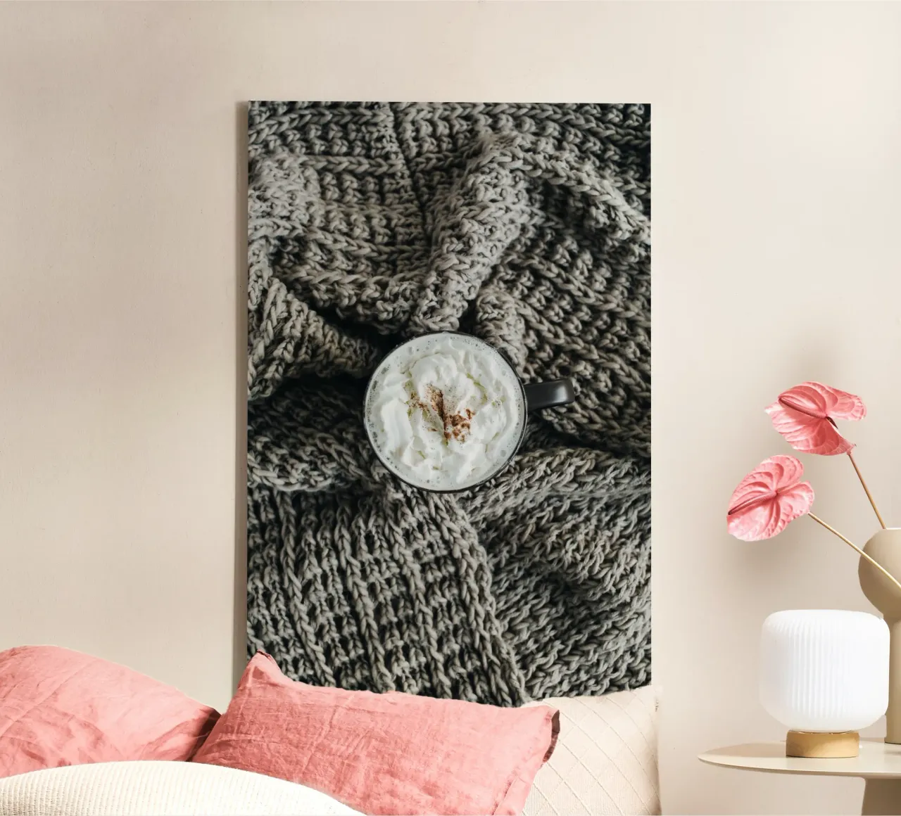 Bagliore invernale tela con Cornice a cassetta da StillVibe Home