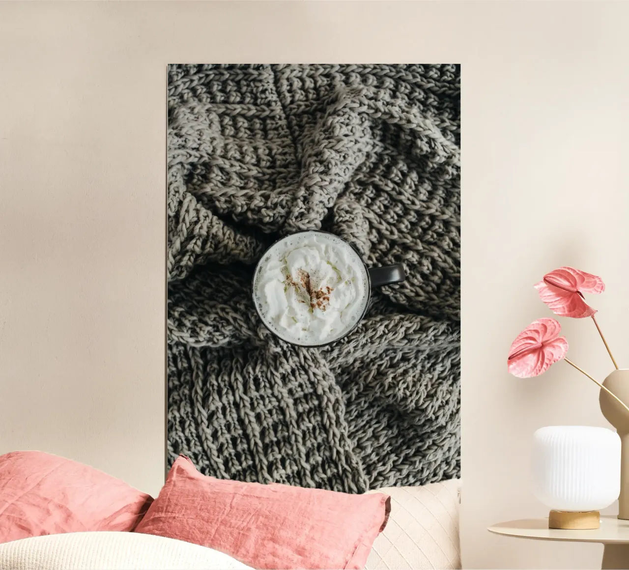 Bagliore invernale poster con telaio in alluminio da StillVibe Home