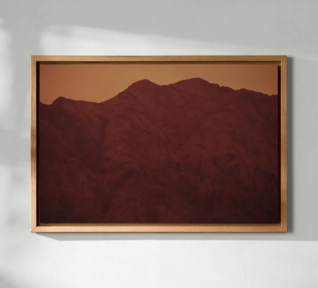 Mountains of Edom #1 tela con Cornice a cassetta da Tal Paz-Fridman