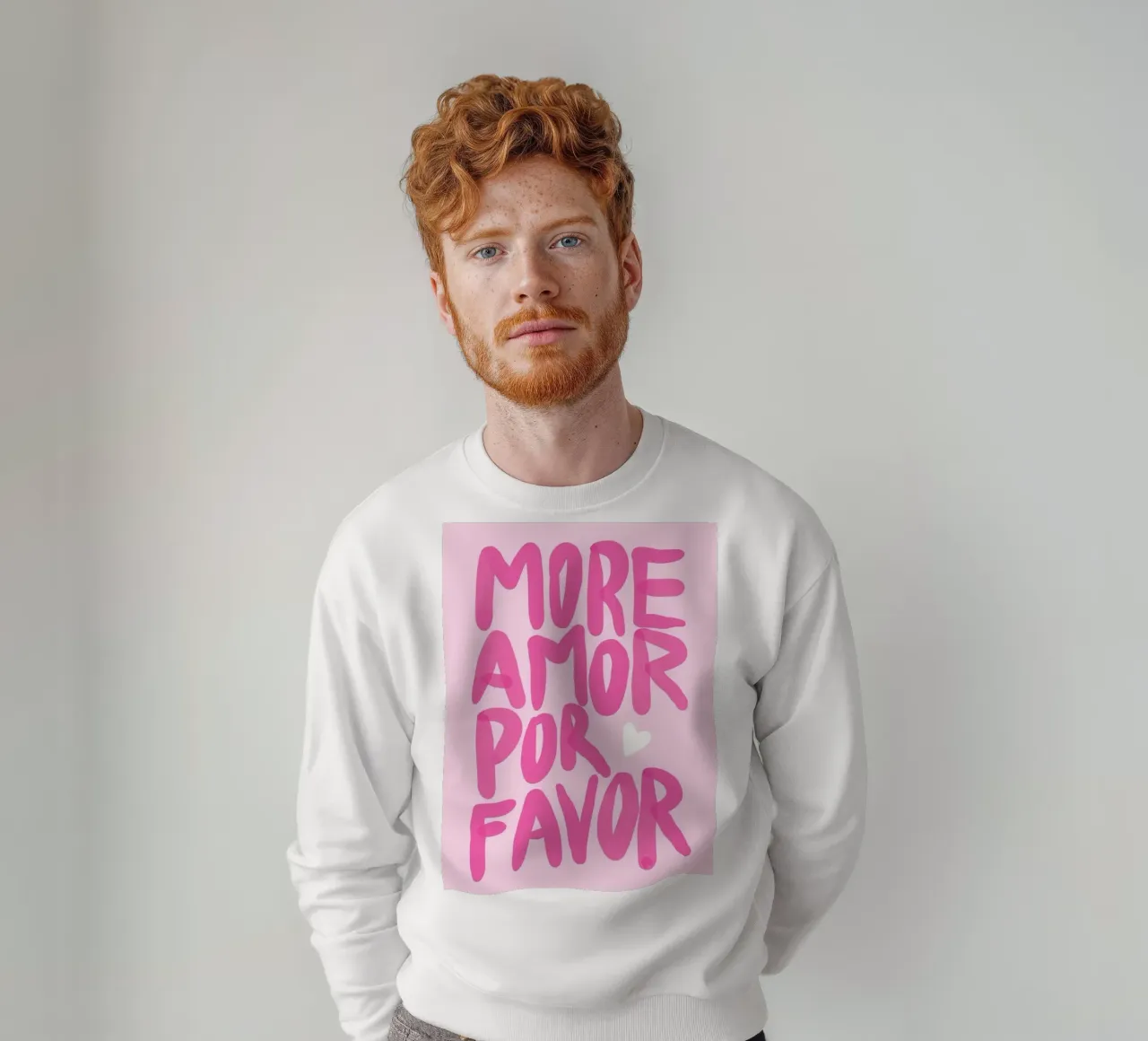 Amor rosa felpa da cosmos studio