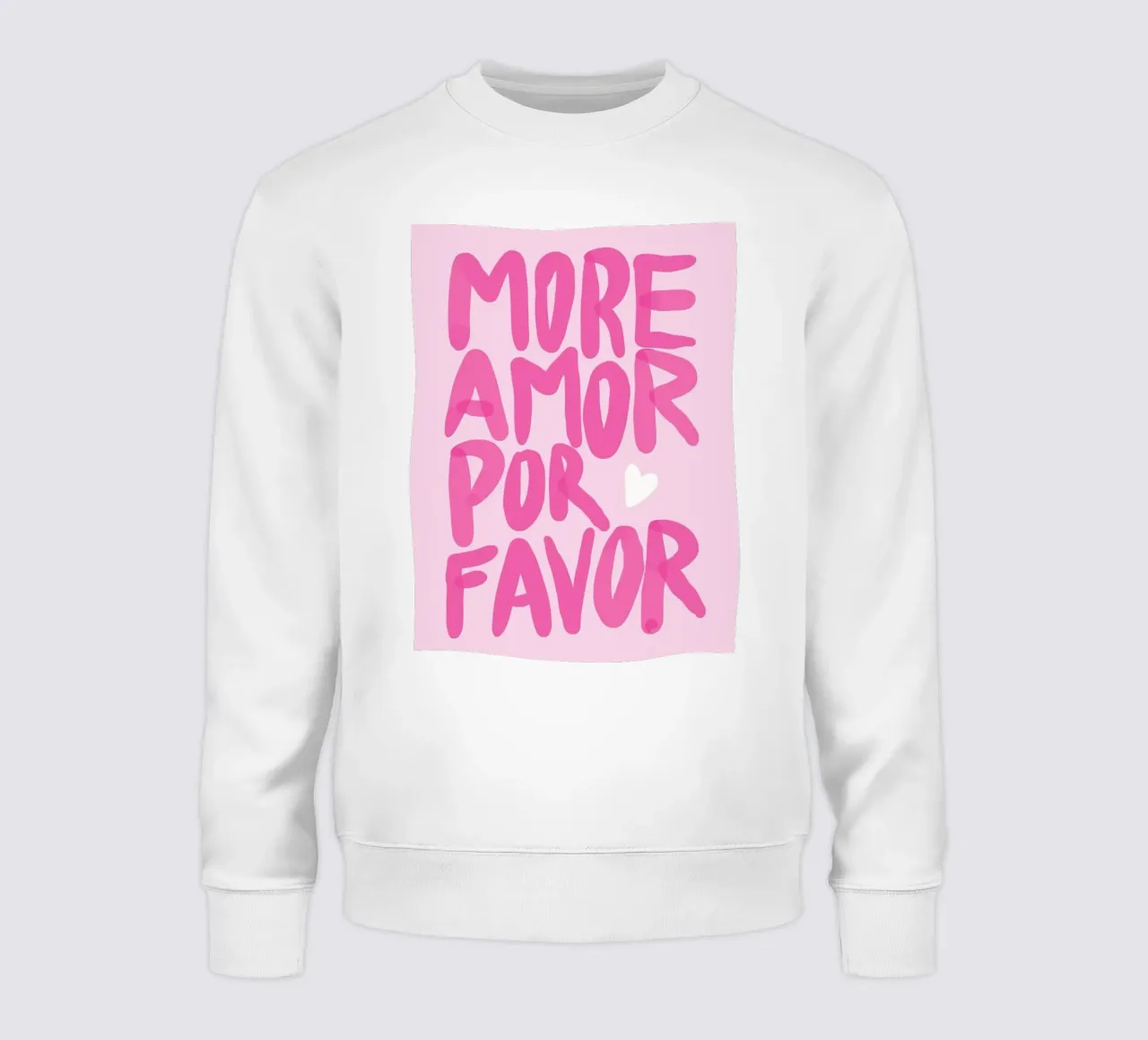 Amor rosa felpa da cosmos studio