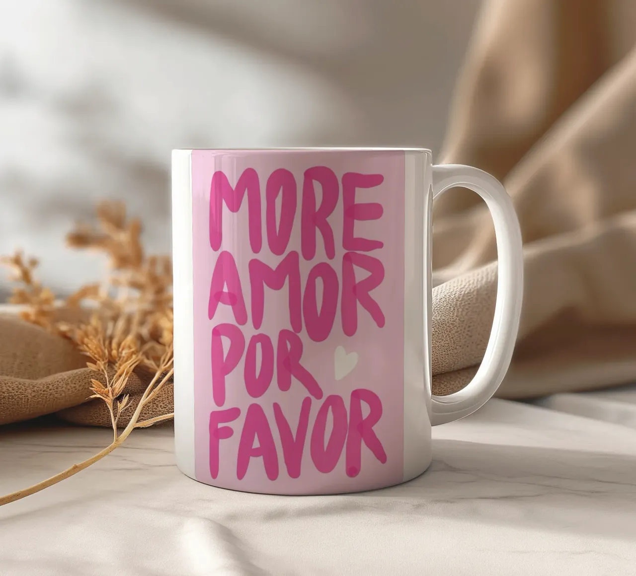 Amor rosa tazza in ceramica da cosmos studio