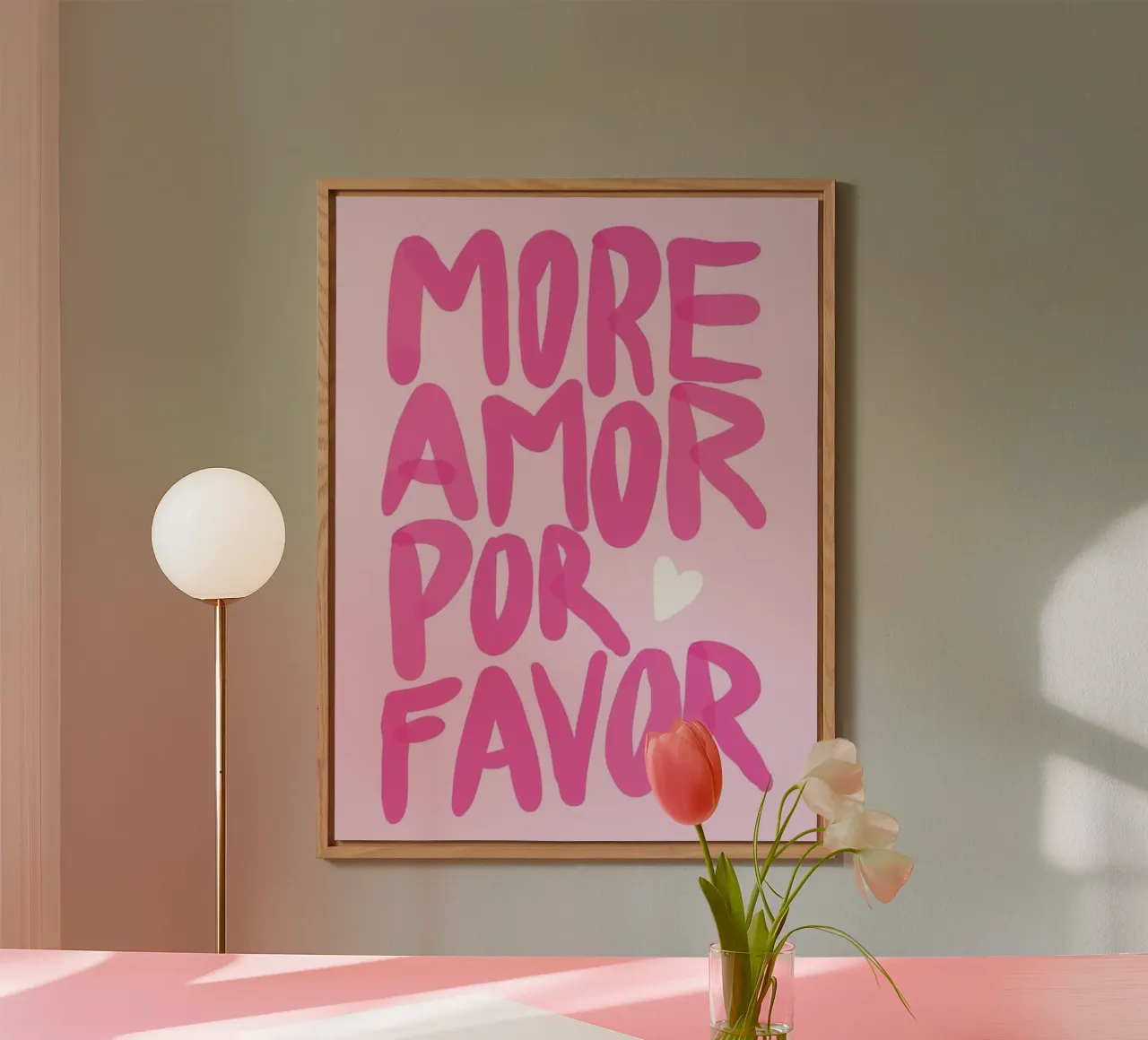 Rosa Amor Alu-Dibond von cosmos studio