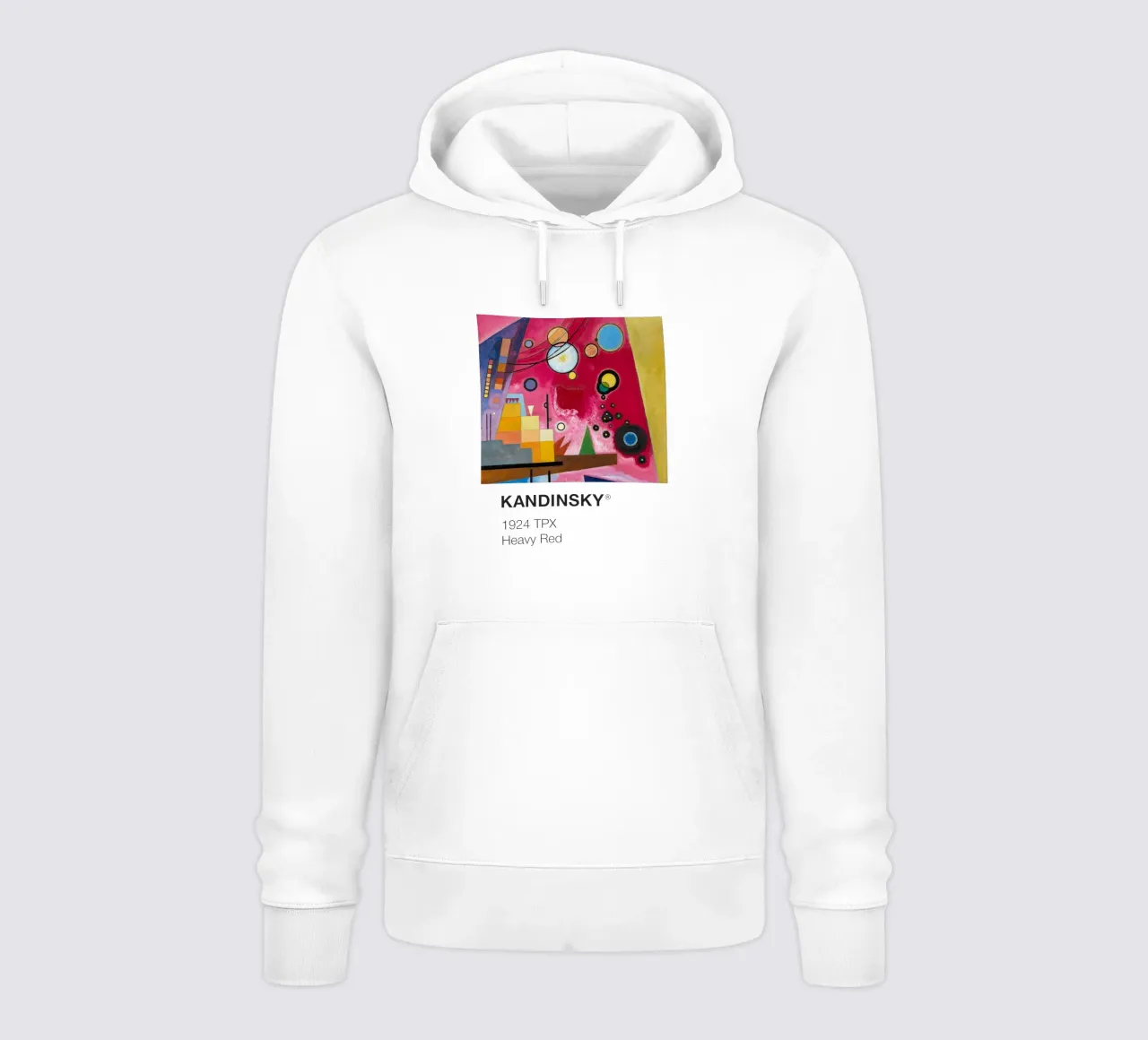 Kandinsky Pantone felpa con cappuccio da Vintagrafica