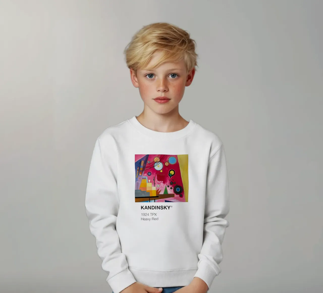 Kandinsky Pantone felpa bambino da Vintagrafica