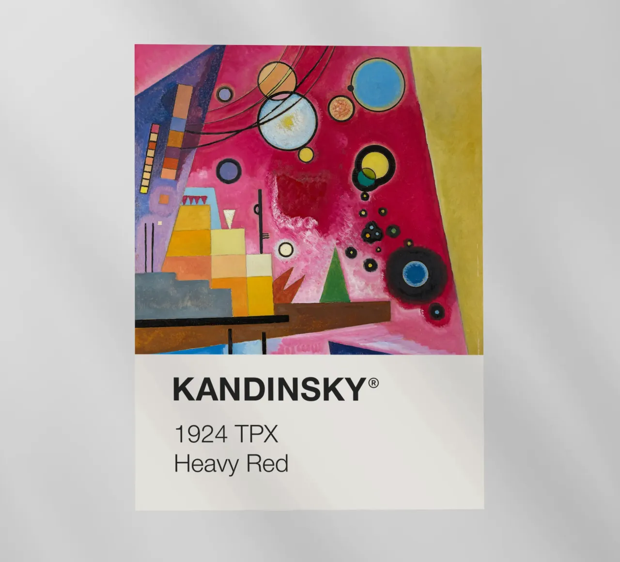 Kandinsky Pantone pellicola backlit da Vintagrafica
