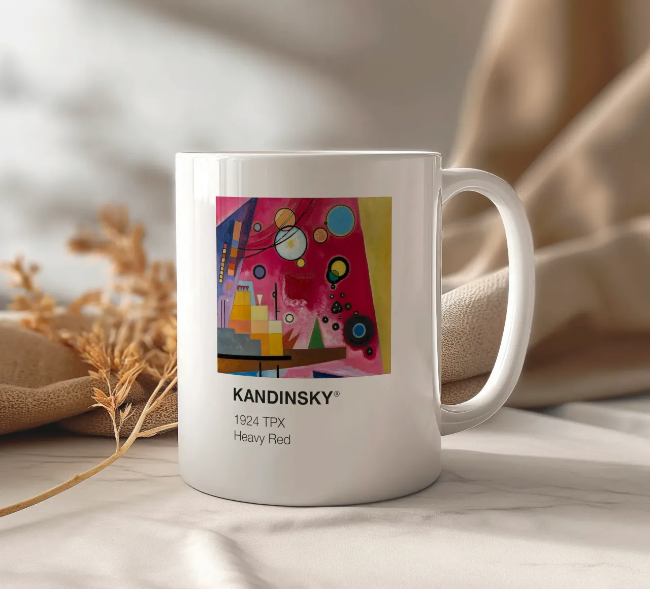 Kandinsky Pantone tazza in ceramica da Vintagrafica