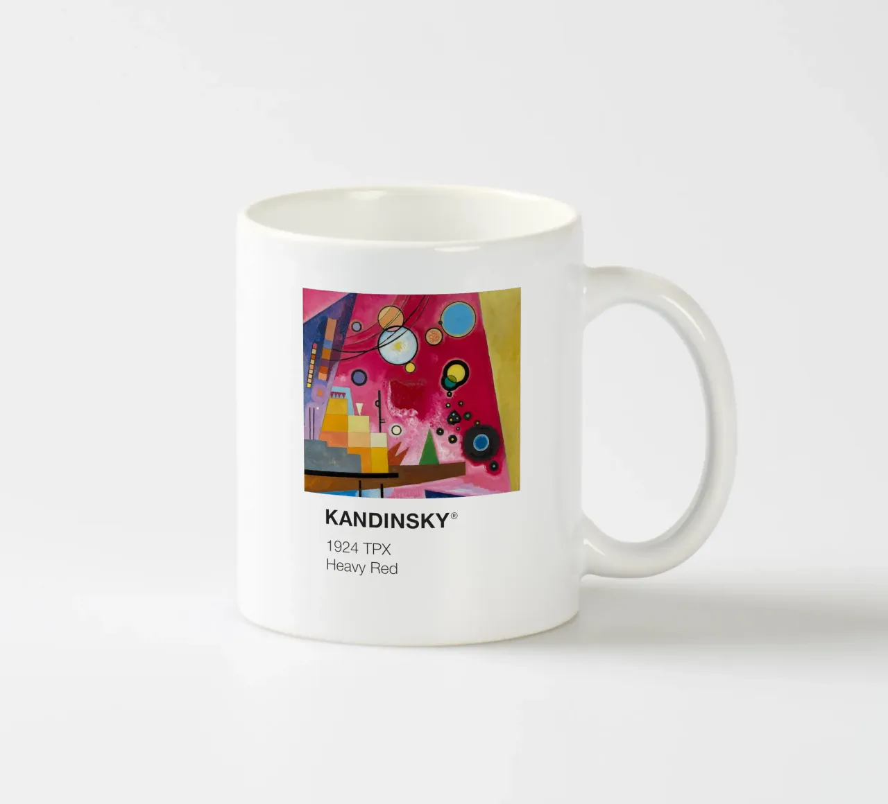 Kandinsky Pantone tazza in ceramica da Vintagrafica