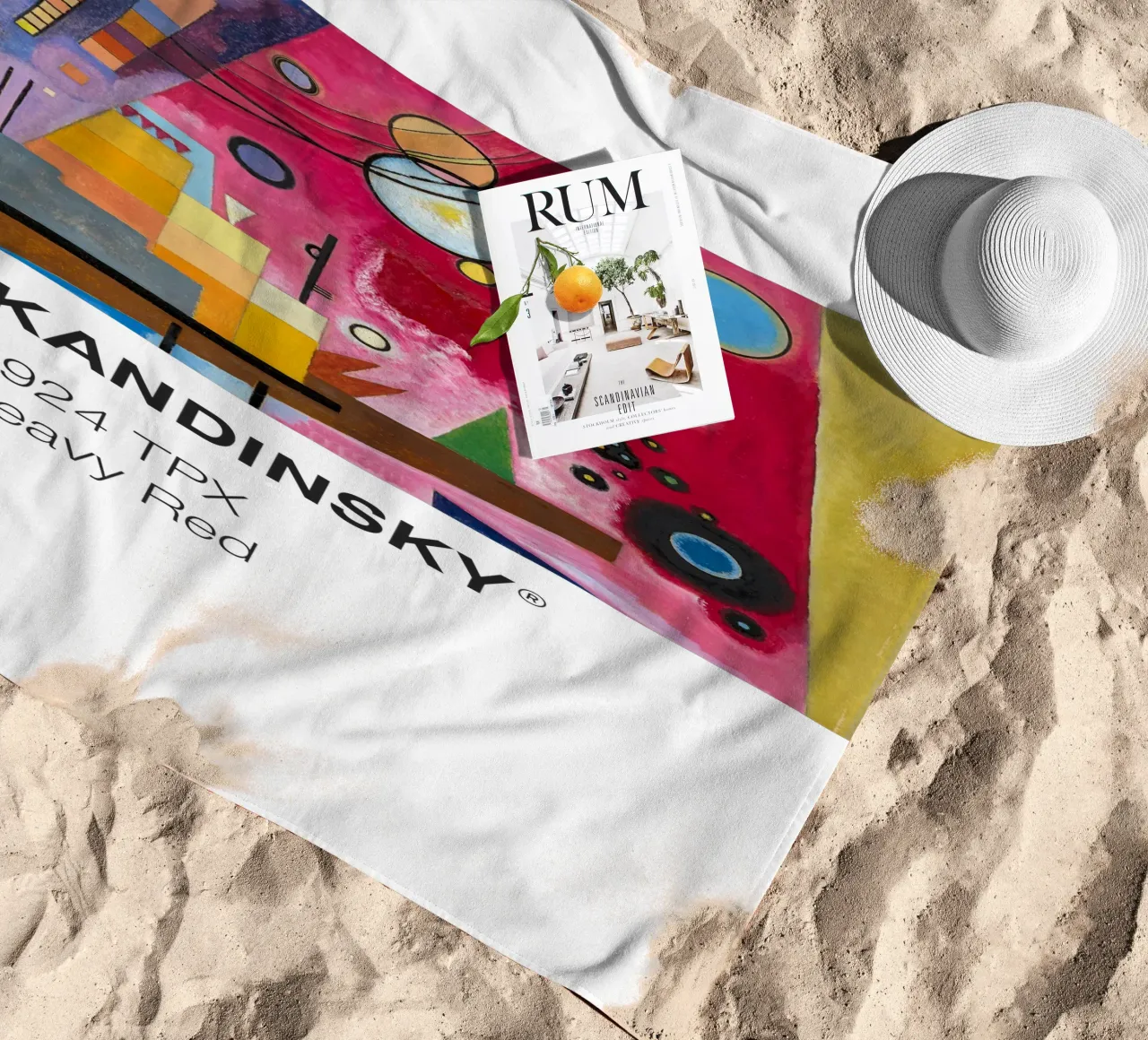 Kandinsky Pantone telo mare da Vintagrafica