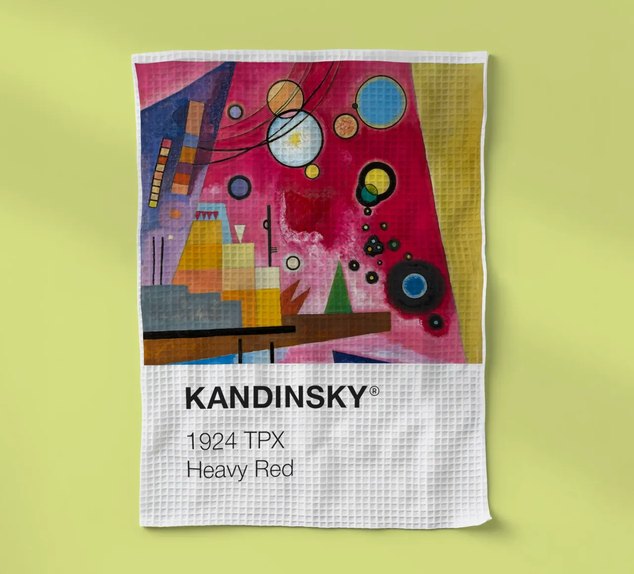 Kandinsky Pantone canovaccio da cucina da Vintagrafica