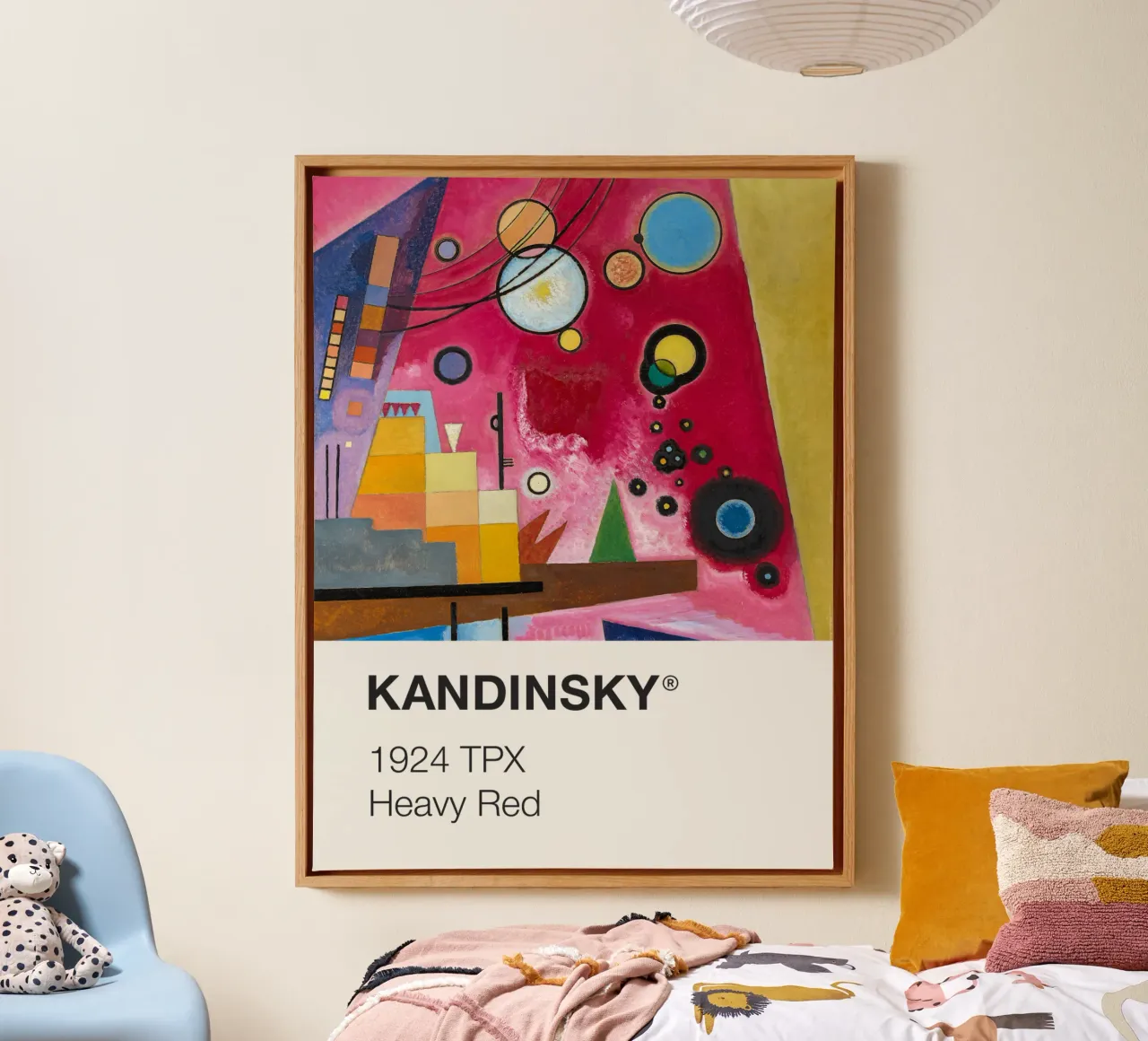 Kandinsky Pantone tela con Cornice a cassetta da Vintagrafica