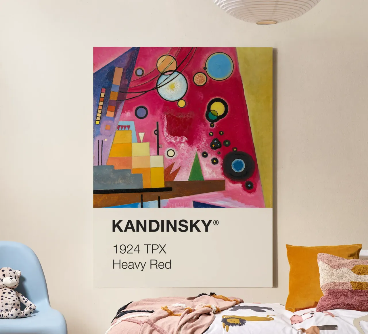 Kandinsky Pantone tela con Cornice a cassetta da Vintagrafica