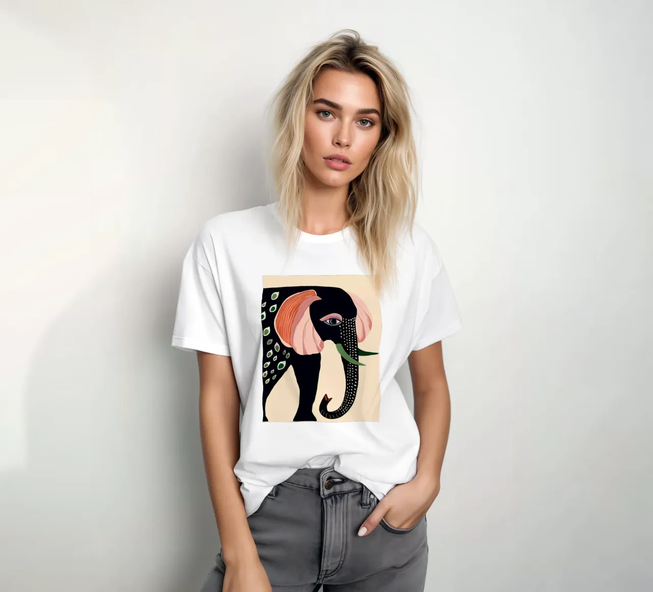 Colorful Elephant t-shirt by ArtsySesta
