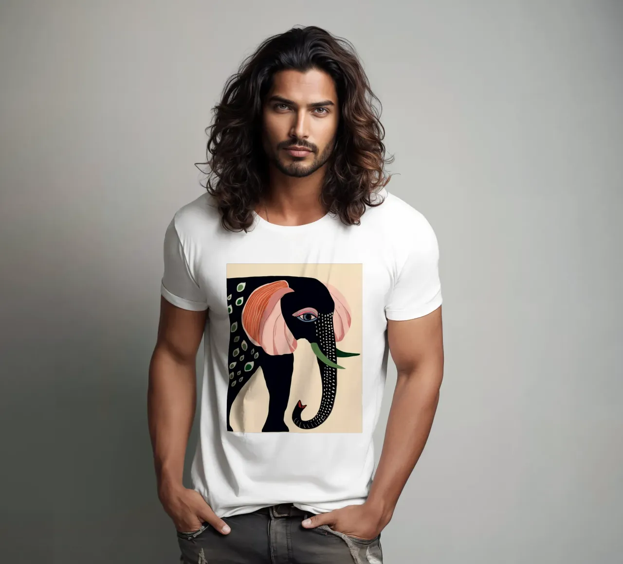 Colorful Elephant t-shirt by ArtsySesta
