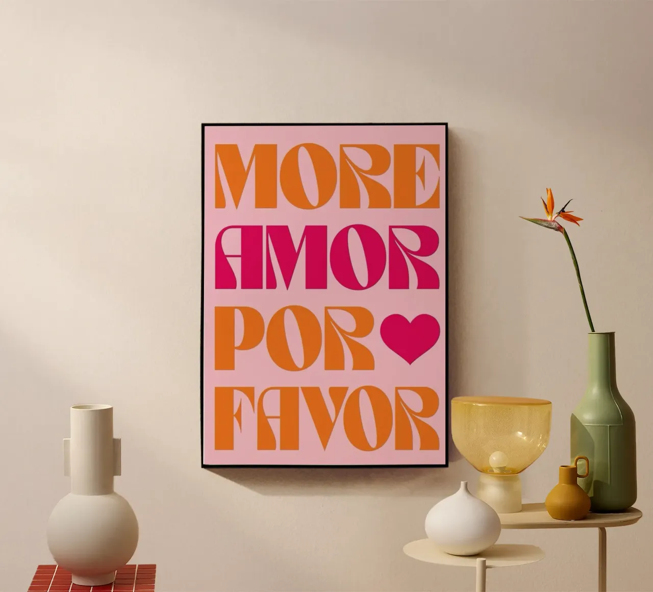 Più Amor plexiglass da cosmos studio