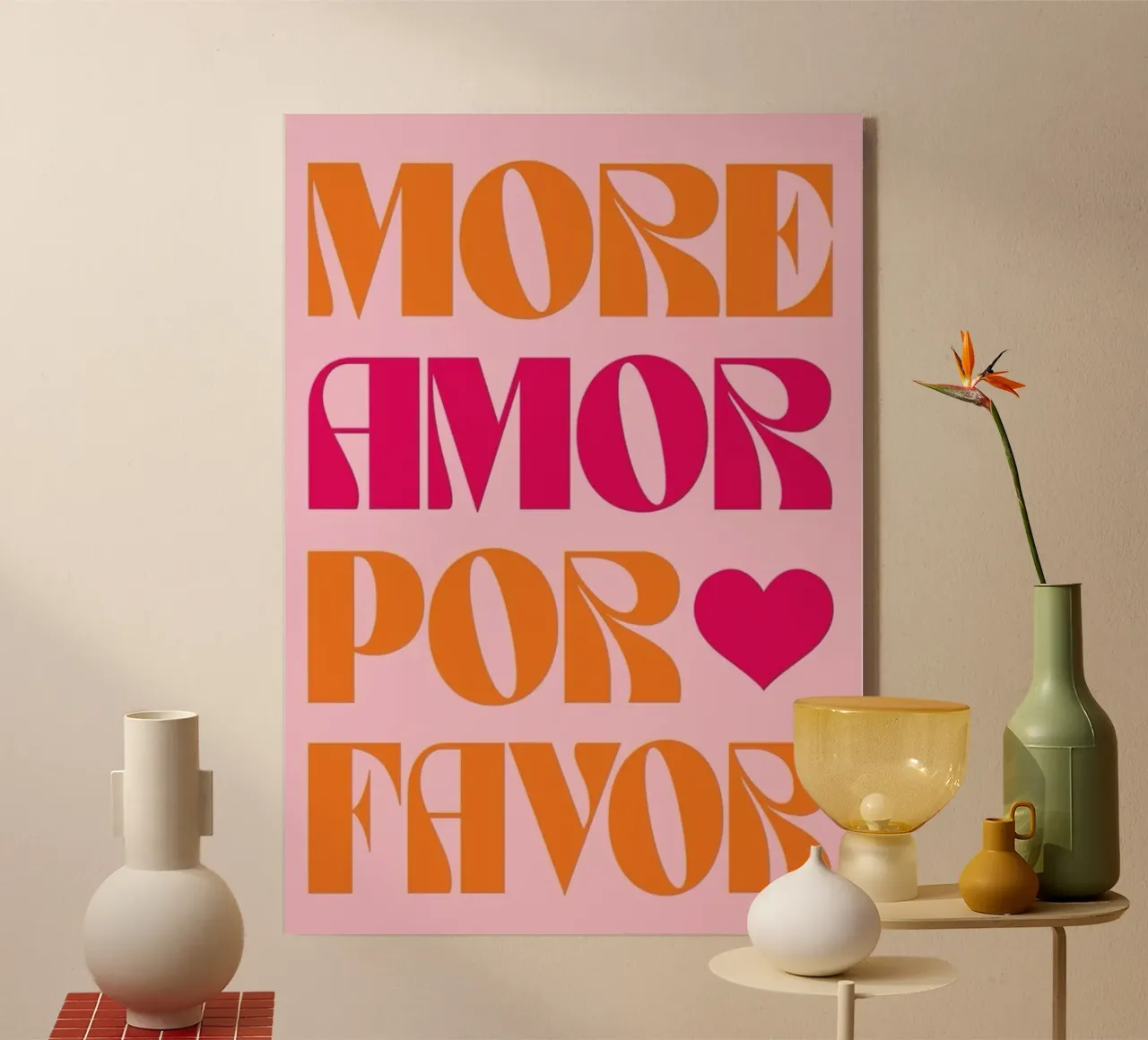 Più Amor plexiglass da cosmos studio