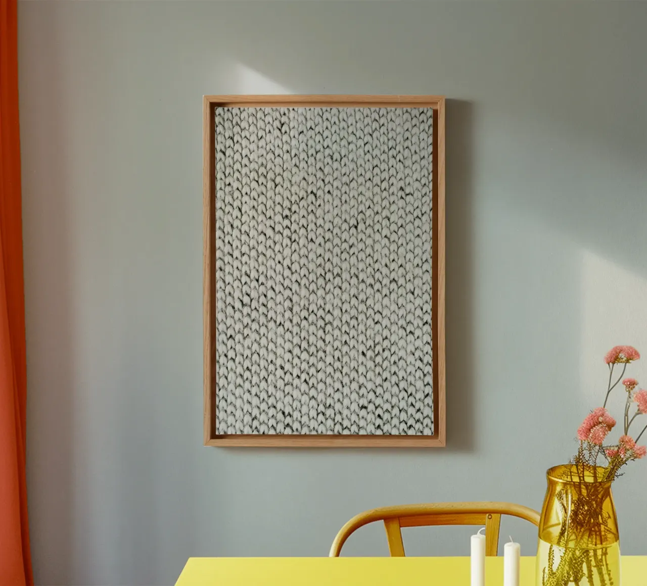 Bagliore invernale tela con Cornice a cassetta da StillVibe Home