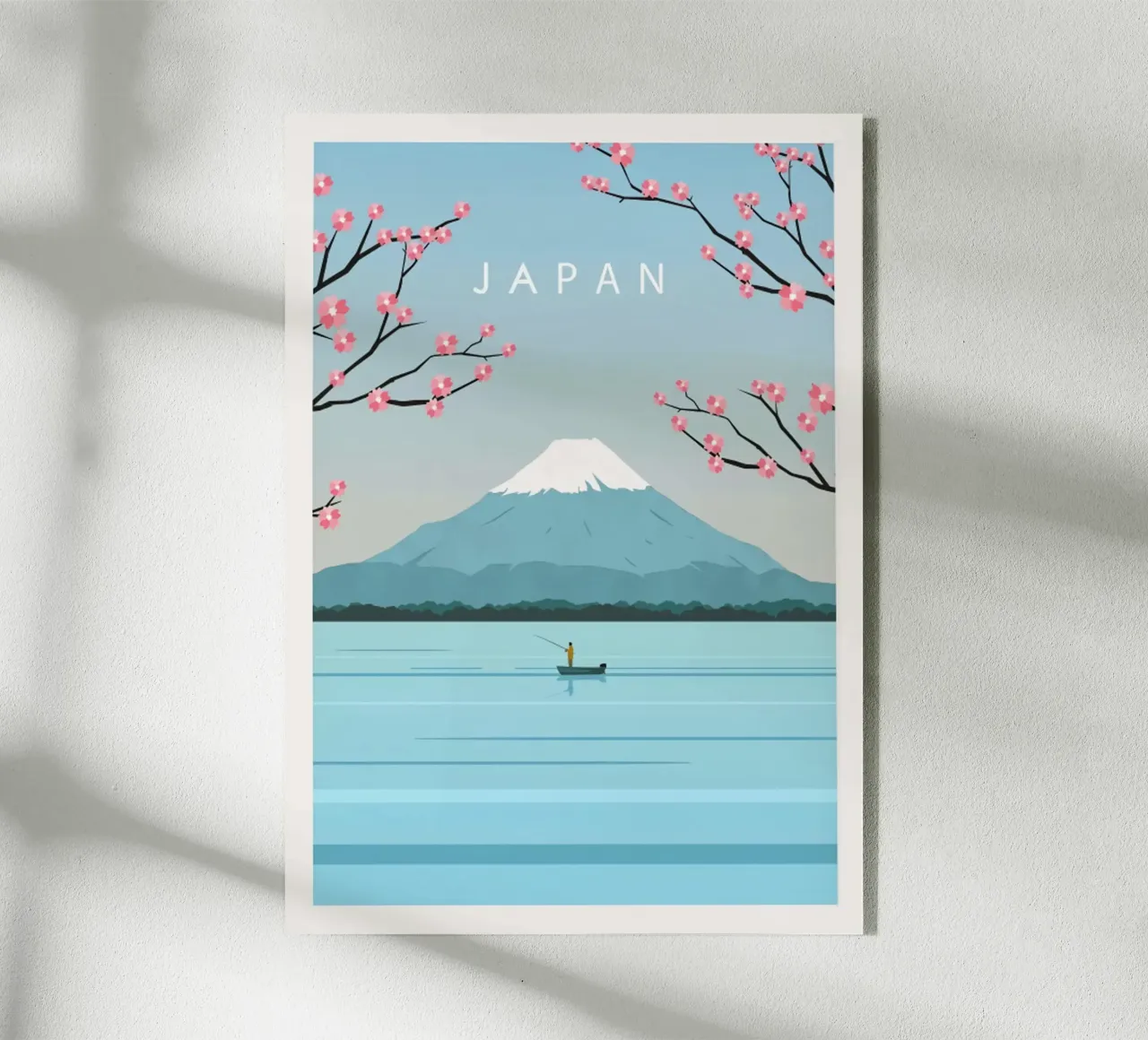 Poster di viaggio sul Giappone Monte Fuji plexiglass da hewitt shop
