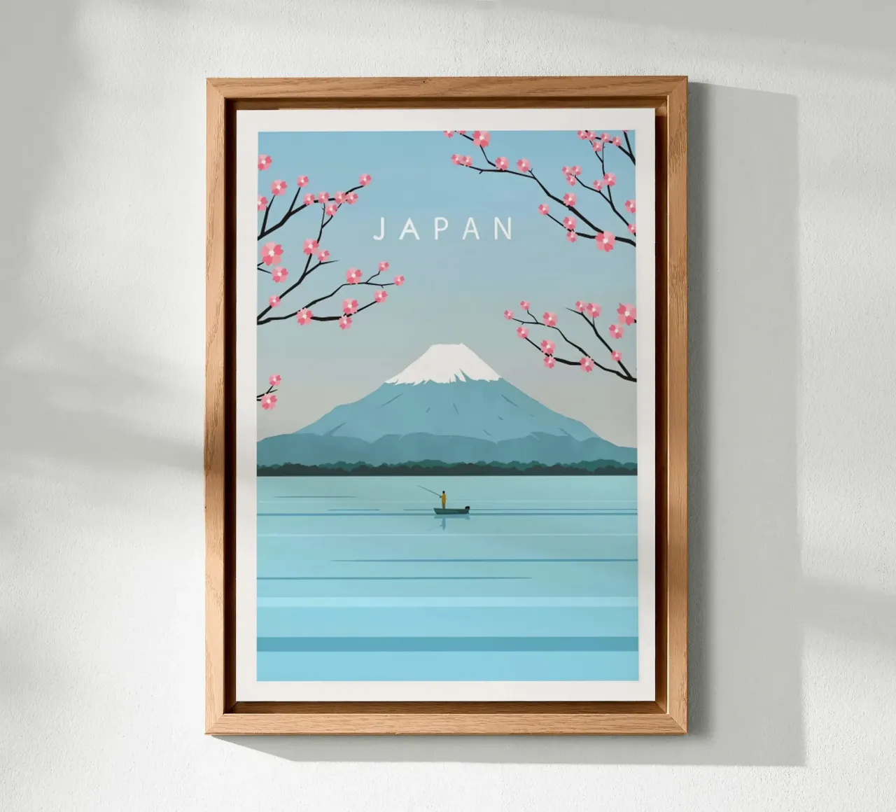 Poster di viaggio sul Giappone Monte Fuji alluminio dibond da hewitt shop