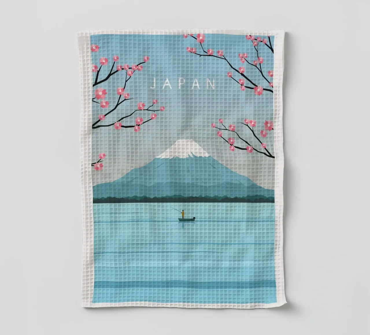 Poster di viaggio sul Giappone Monte Fuji canovaccio da cucina da hewitt shop