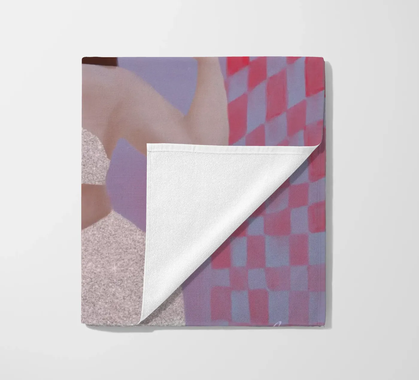 Self care beach towel by Femlouise.illustrations