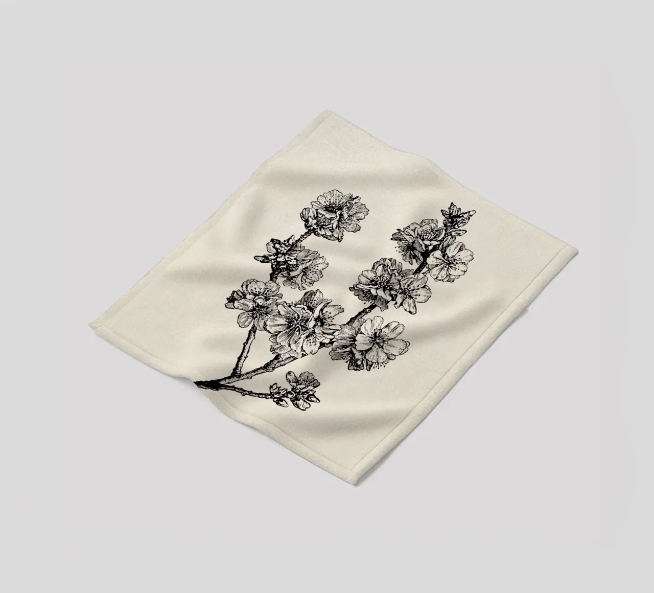 Apple Blossom Sketch no. 1 coperta in pile da apoloprints