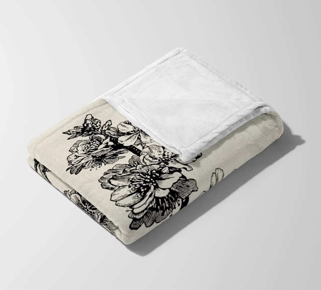 Apple Blossom Sketch no. 1 coperta in pile da apoloprints